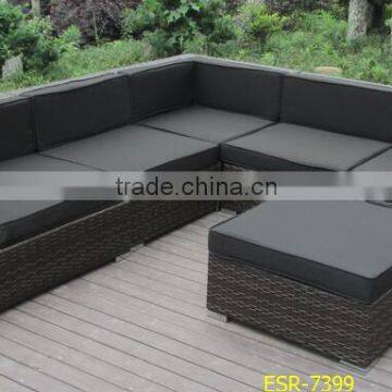 6 Pcs Outdoor Rattan Sofa Wicker Sectional rattan sofa