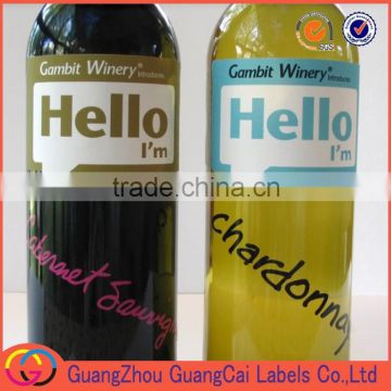 Professional factory cheap bottle sticker vinyl material self-adhesive label stickers