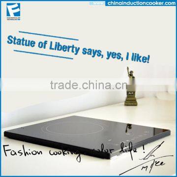 High Power Crystal Glass Induction Plate Induction Cooker Hob photo-2