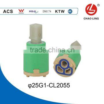 25mm Double-seal Flat Base Plastic Faucet Cartridge