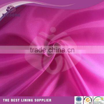 190T 80G Plain Dyed 100 Polyester Taffeta Lining Fabric photo-3