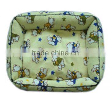 Soft and High Quality Printed Cotton Pet Bed for Dogs