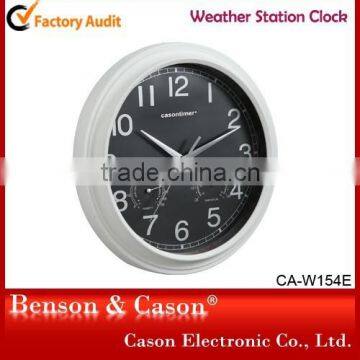 Cason interior decorative weather station wall clock