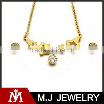 High quality gold plating jewelry fashion earring star pendant