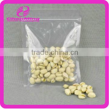 Yiwu wholesale clear nuts packing plastic zip bag