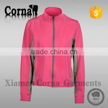 Fashionable design collar colorful climbming women winter jacket 2015