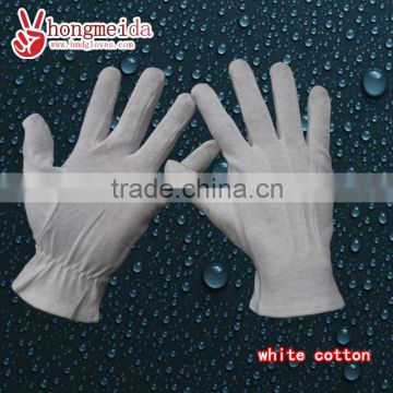 Men's 100%soft white cotton gloves