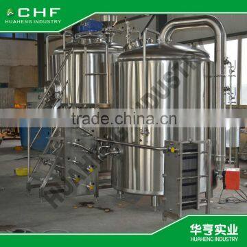 Brewery equipment with Combination Mash//Lauter Tun and combination Kettle/Whirpool