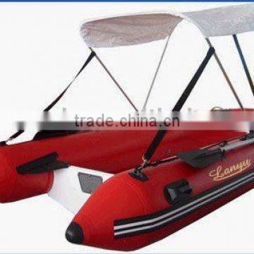 inflatable aluminum floor fishing boat