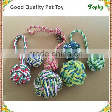 Durable Non-toxic Cotton Dog Chewing Rope Toys Ball Puppy Pet Toy
