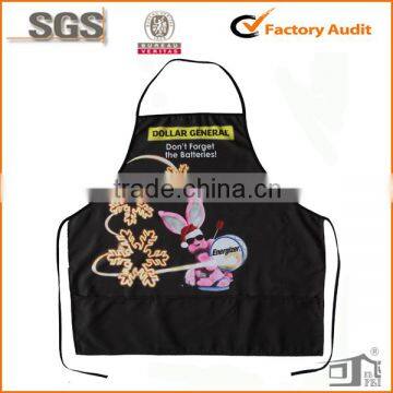 100% polyester Christmas novelty apron printing adult bib wholesale cheap