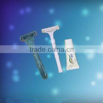 high quality cheap disposable razor with 10g shaving cream