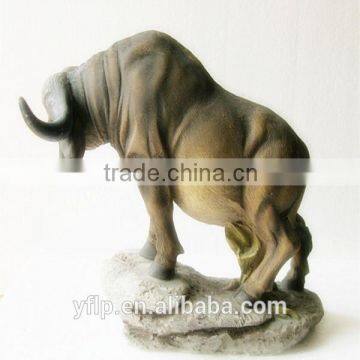 Resin Animal Rhinoceros Figurine for Home Decoration