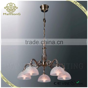 Wholesale home lighting classic 5lights antique brass chandelier