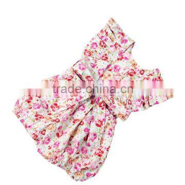 Newest Design Baby Girl Floral Bubble Romper Pretty Kids Wear Infant Clothing photo-2