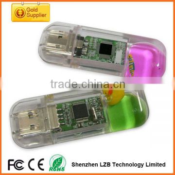 OEM custom made promotional gift Liquid USB Flash drive,Transparent USB Memory Stick, Aqua USB Flash drive