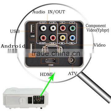 Promotion Home Theater Mobile Led 4500 Lumens Projector With USB HDMI Port photo-2