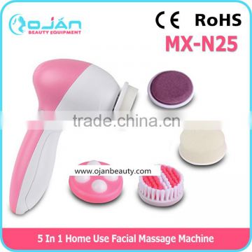 5 In 1 Electric Face Beauty Massager Rotating Facial Cleansing Brush