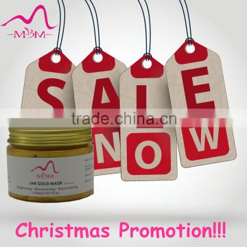 Christmas Promotion!!!!! 24K GOLD Active Face Mask Powder Brightening Luxury Spa Anti Aging Wrinkle Treatment Facial Mask