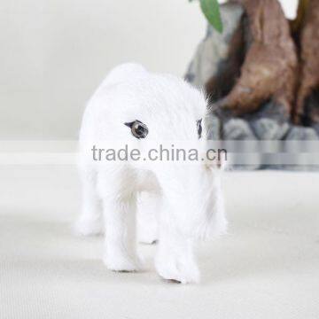 Handmade custom stuffed plush animal white elephant toys with big ears