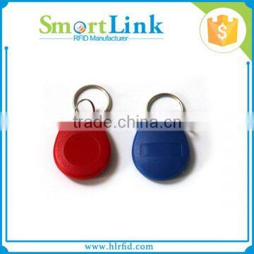 Economic RFID ABS Keychain, RFID Blank Key Charm with Consecutive Code Engraving, RFID Key Tag