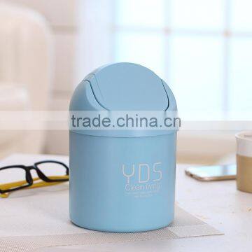 Japan and South Korea Desktop Storage Barrel Creative Fashion Mini Cap Shake Cover Garbage Can photo-3