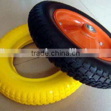 PU foam wheel flat free tire 3.25-8