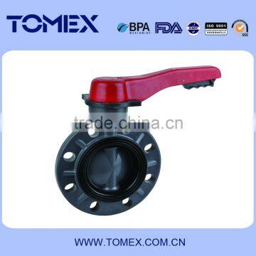 Good price PVC butterfly valve with plastic handles butterfly valve