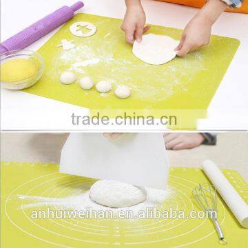 Private label anti-slip kitchen knead dough mat with circles and ruler size