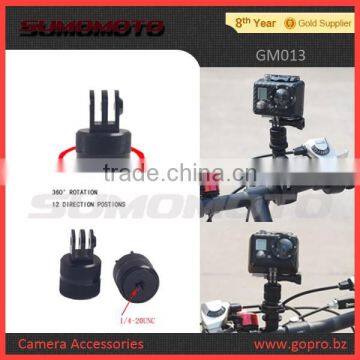 New go pro mount 360 degree rotation mount fit Go pro Hero4/3+/3/2