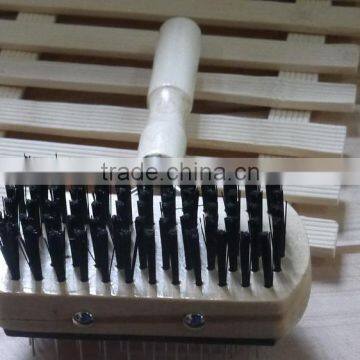 Pet Brush Wholesale Wooden Handle Dog Brush for Dog Massage photo-4