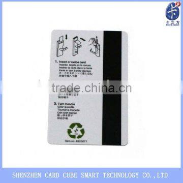 hotel magnetic key card with chip