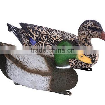 wholesale HDPE floating duck, plastic hunting duck couple decoys.