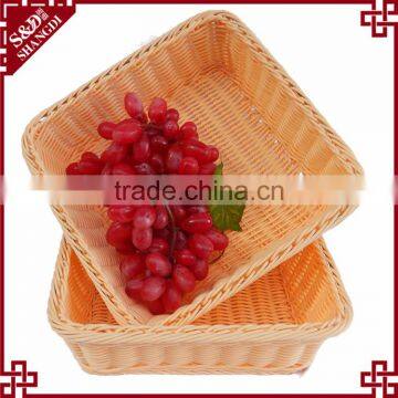 S&D Household Accessories Wicker Crafts Natural Poly Rattan Wholesale Fruit Baskets photo-5