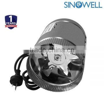 Hydroponic Ventilation 4"/6"/8"/10" In line Air Duct Booster Fan