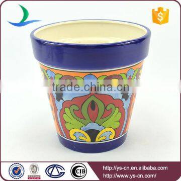 YSfp0007 Set of 3 Round Shape Ceramic Flower Pot for Balcony photo-3