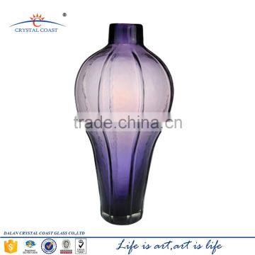 Wholesale tall blown colorful frosted glass flower vase for wedding decor