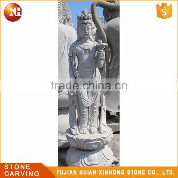 Wholesale Hand Carve Marble Stone Guanyin Buddha Statue photo-4