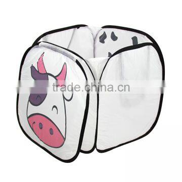 Kids Cartoon Pop Up Cow Laundry Storage Hamper photo-2