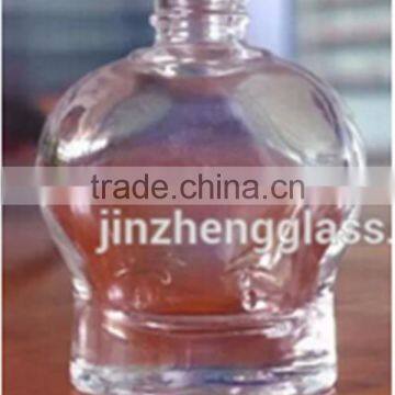 15ml Clear Round Ball Shaped Glass Nail Polish Bottle