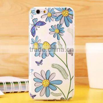 Color Painting Retro Flower Case Cover, Back Cover Case for IPhone 6 photo-3