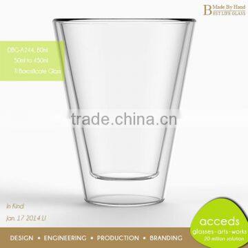 Handmade Popular Borosilicate Glass Double Wall Tea Glass Cup photo-5