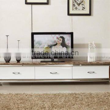 Modern Wood Japanese TV Stand Marble Top photo-5