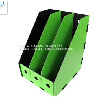 High quality Eco-friendly handmade hot selling A4 PP foam vertical 3 layers magazine file