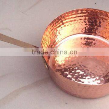 MASTER CHEF'S HAMMERED FINISH 100% PURE COPPER FRYING PAN KITCHEN APPLIANCE