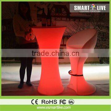 Epoxy Resin design 40cm fancy plastic cube chair garden led ball light