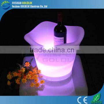 RGB Bar Furniture Ice Bucket Illuminated Plastic LED Holder