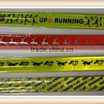 2 X HIGH VISIBILITY YELLOW ARM BAND ANKLE HI VIZ STRAP SLAP ARMBAND REFLECTIVE