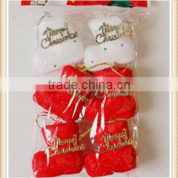 Red Xmas Santa Snowman Candy Sock Christmas Tree Hang Decoration Stocking Boots