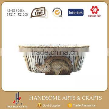 Outdoor Item Wholesale Animal Flower Pots Garden Round Planter